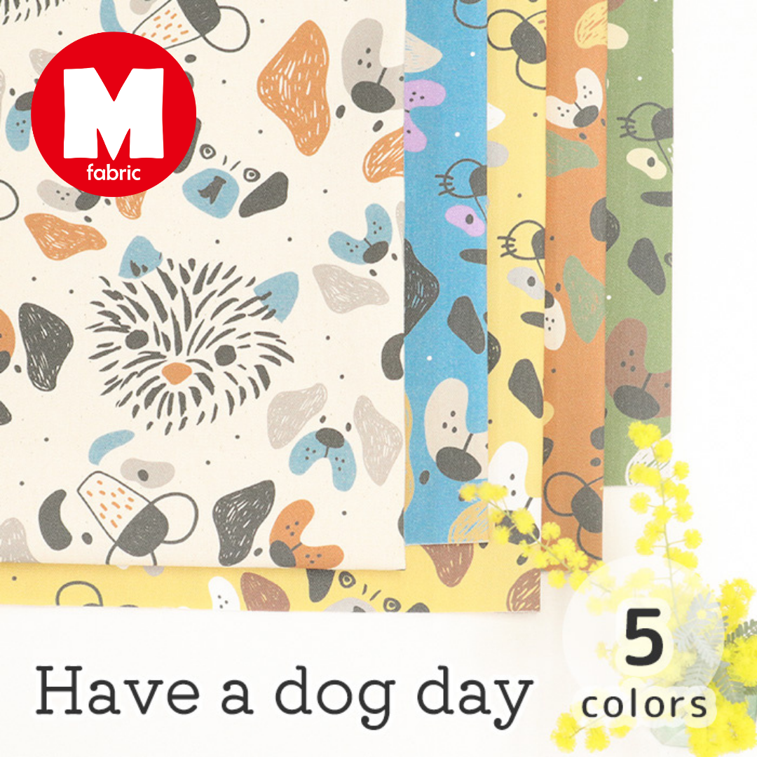 《 Have a dog day 》コットン100% オックス MA-0451~0455