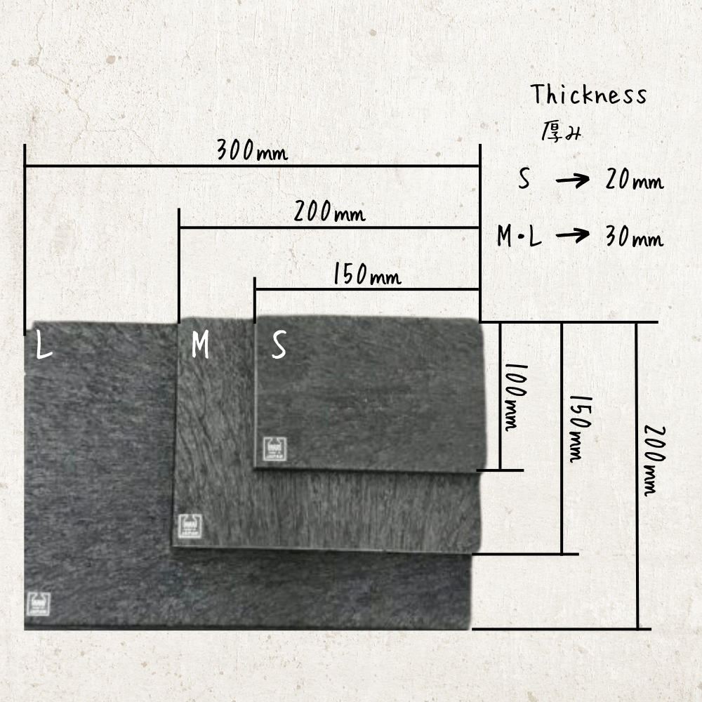 【レザークラフトツール】ゴム板(木目調) S/M/L 3サイズ