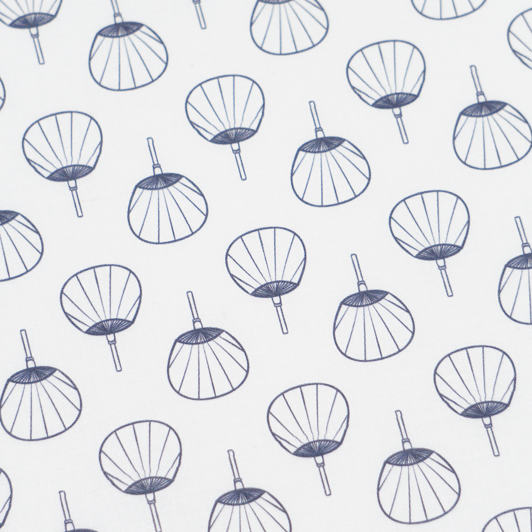 《 WASABIシリーズ1 うちわ 》 コットン100% シーチング MA-0215