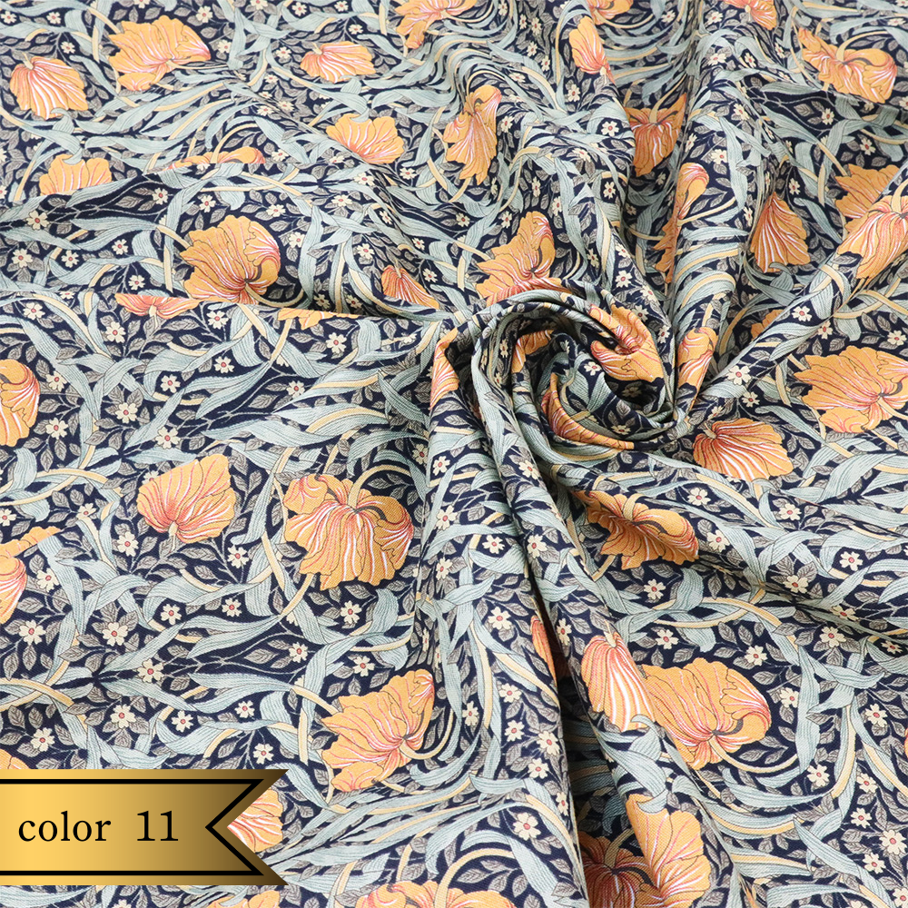 【シーチング】ウィリアム・モリス "Pimpernel" 8365 約110cm巾 全2色