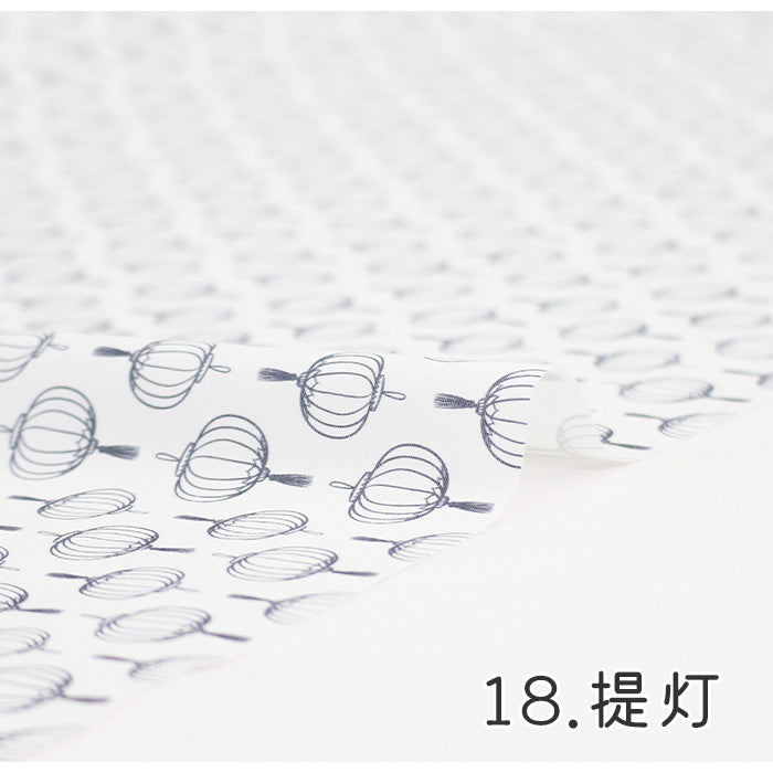 《 WASABIシリーズ4 提灯 》 コットン100% シーチング MA-0232