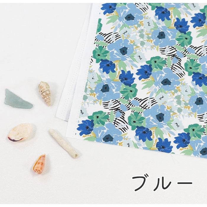 《 海辺に咲く花 》コットン100% オックス MA-0307~0309