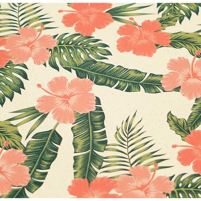 《 ハイビスカス 》コットン100% オックス MA-0242