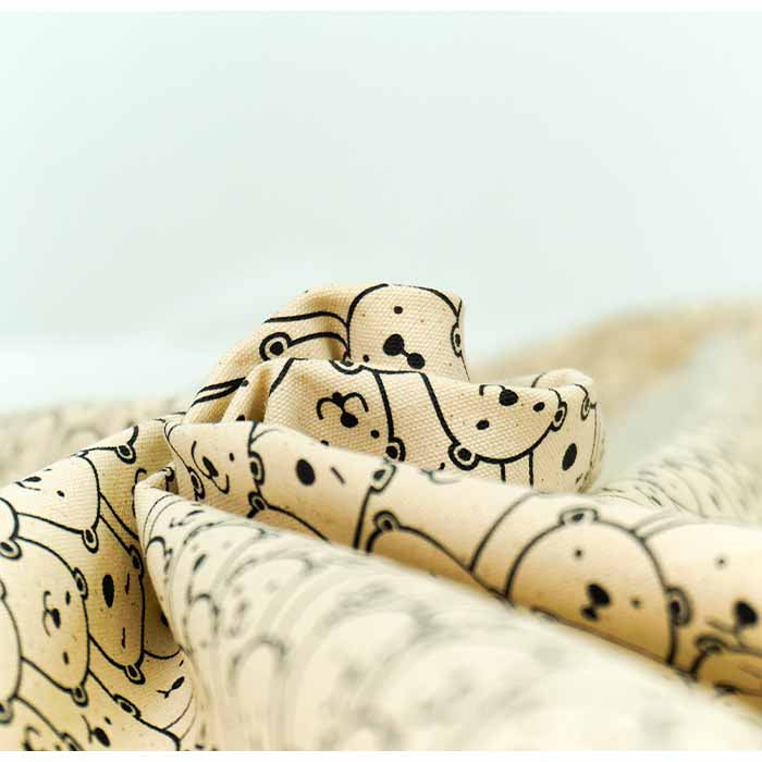 《 しろくま集合 》 コットン100% オックス MA-0241