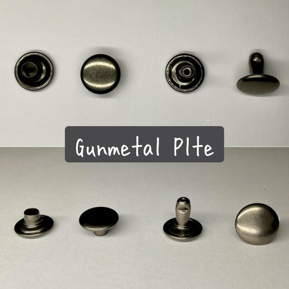 【レザークラフトツール】片面カシメ 中/M(7㎜) 30組 全4色