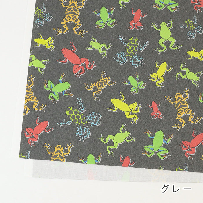 《 カエル柄 》コットン100% オックス MA-0735~MA-0739
