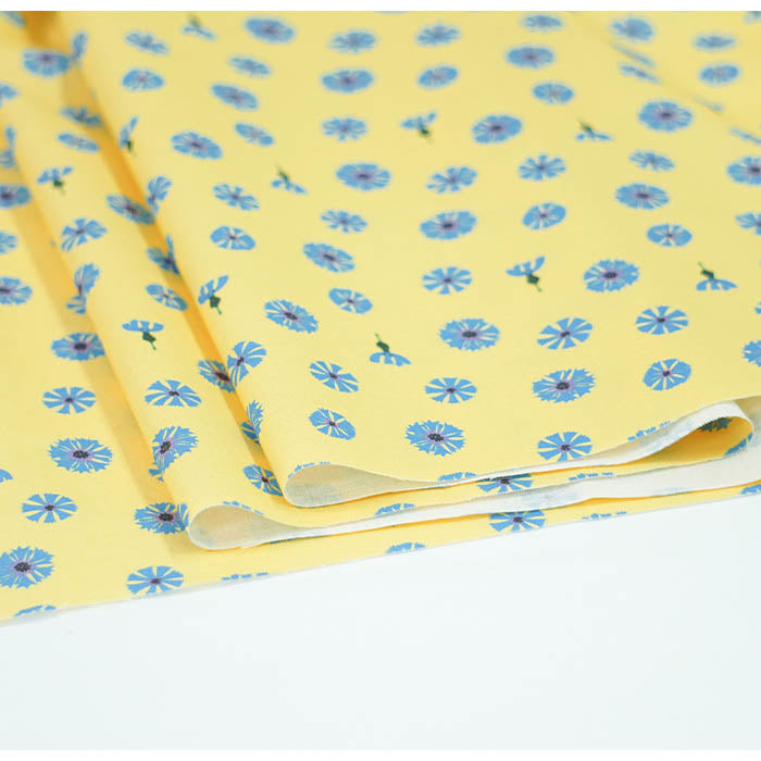 《 青い花 》 コットン100% シーチング MA-0185