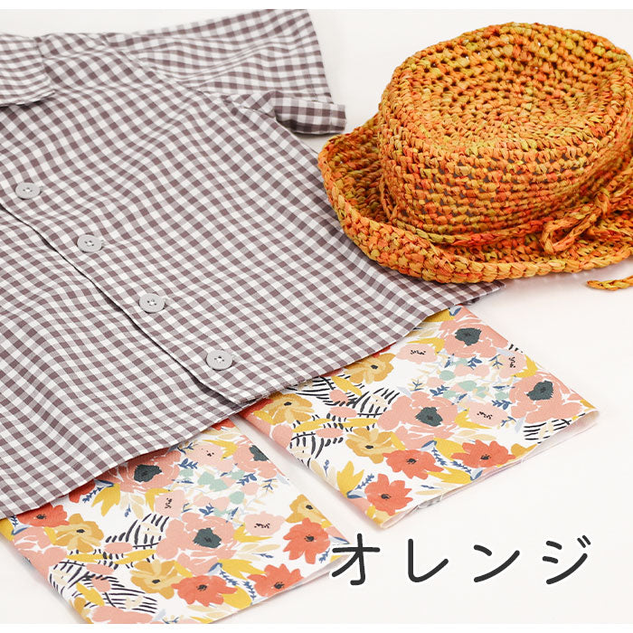 《 海辺に咲く花 》コットン100% オックス MA-0307~0309