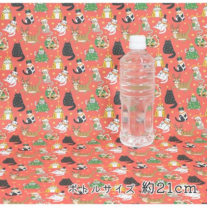 《 にゃんこのクリスマス便り 》コットン100% オックス MA-0558~0560