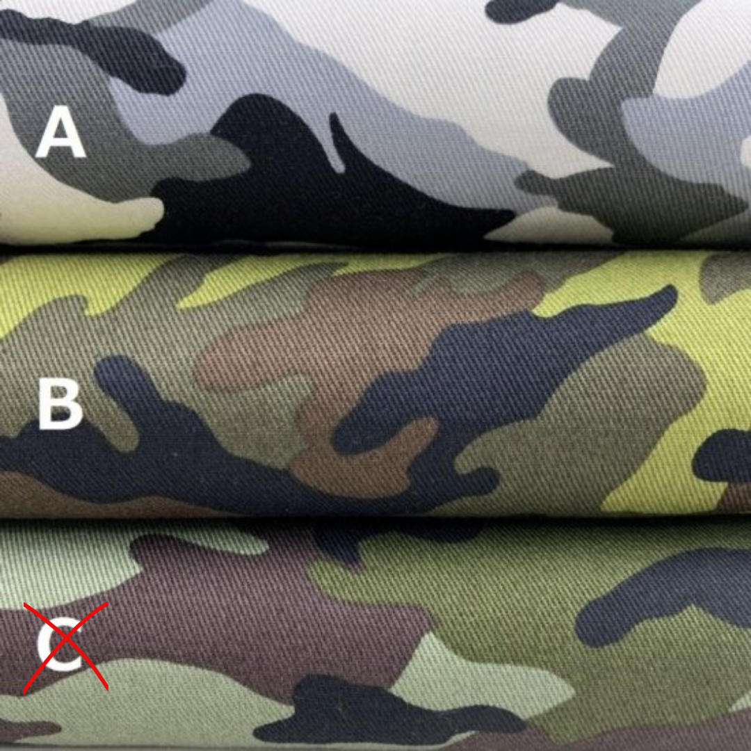 【ツイル】1200 迷彩柄 コットン100% 約110cm巾