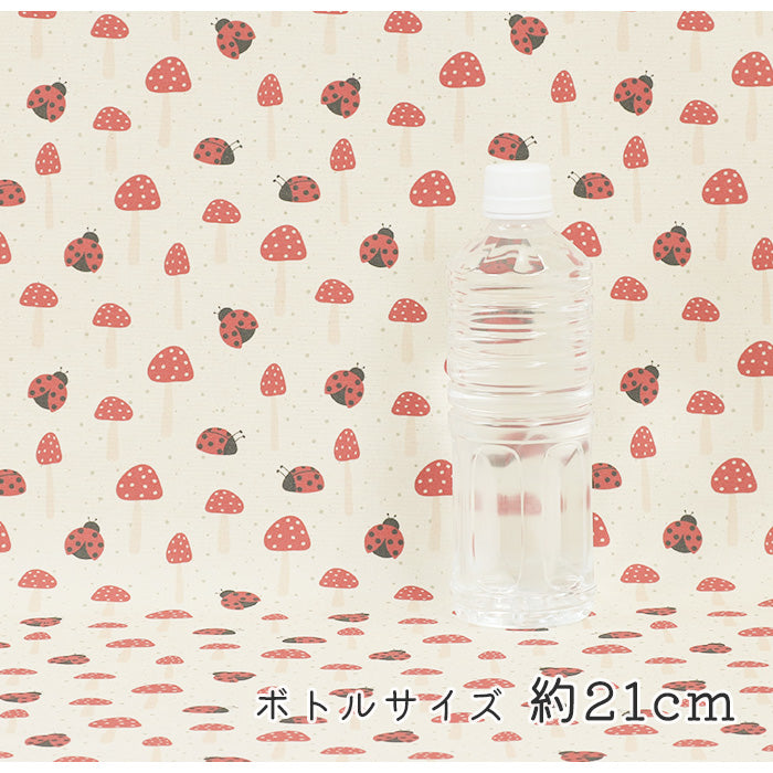 《 きのことてんとう虫の小道 》コットン100% オックス MA-0580~0583