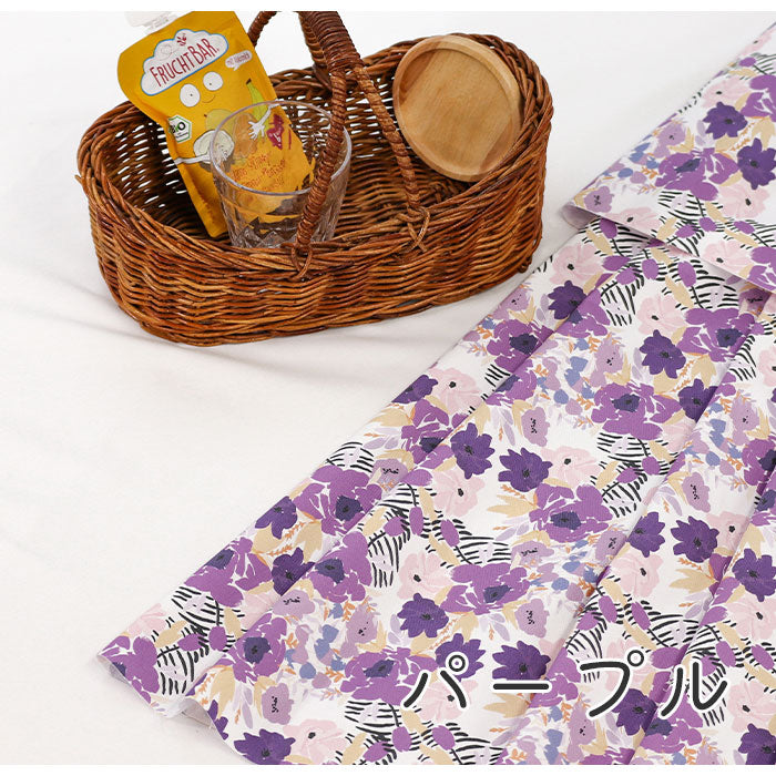 《 海辺に咲く花 》コットン100% オックス MA-0307~0309