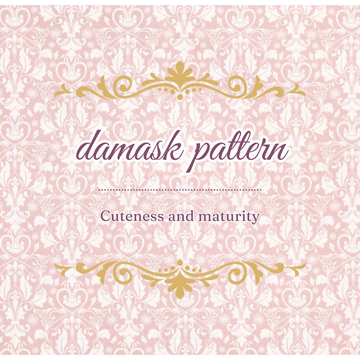 《 ダマスク柄1 》コットン100% オックス MA-0354~0360