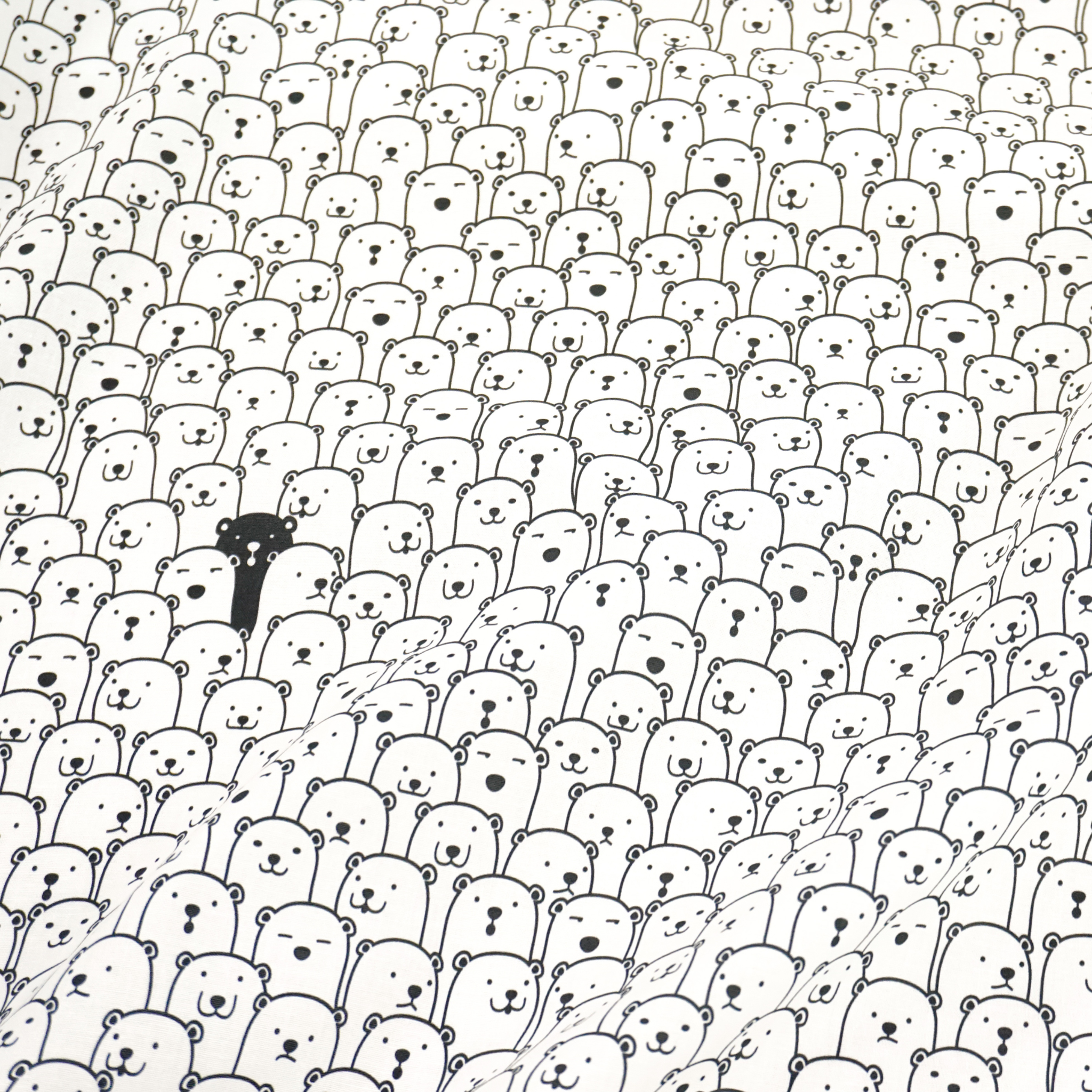 《 しろくま集合 》 コットン100% シーチング MA-0001