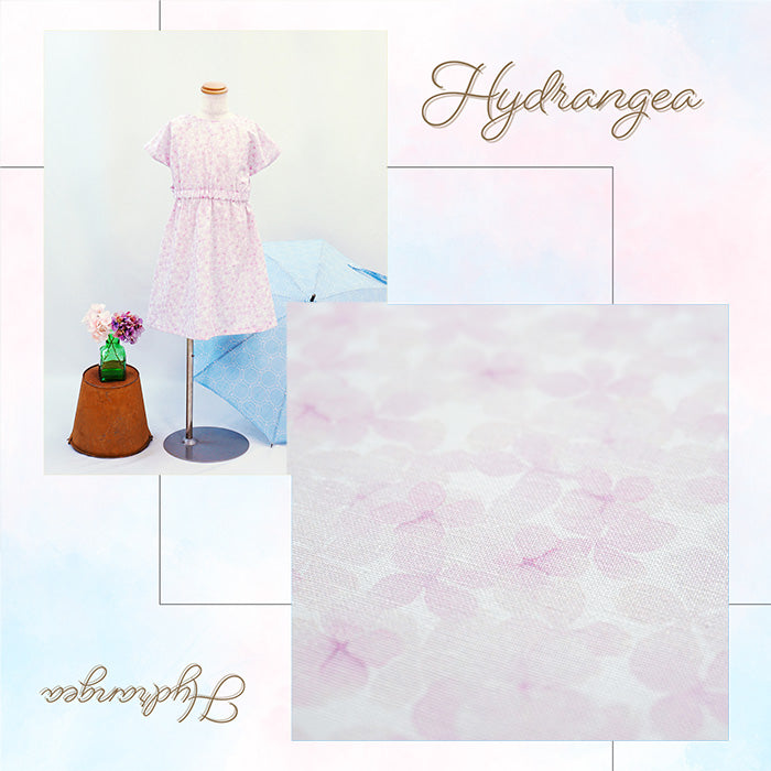 《 紫陽花 》 コットン100% シーチング MA-0073