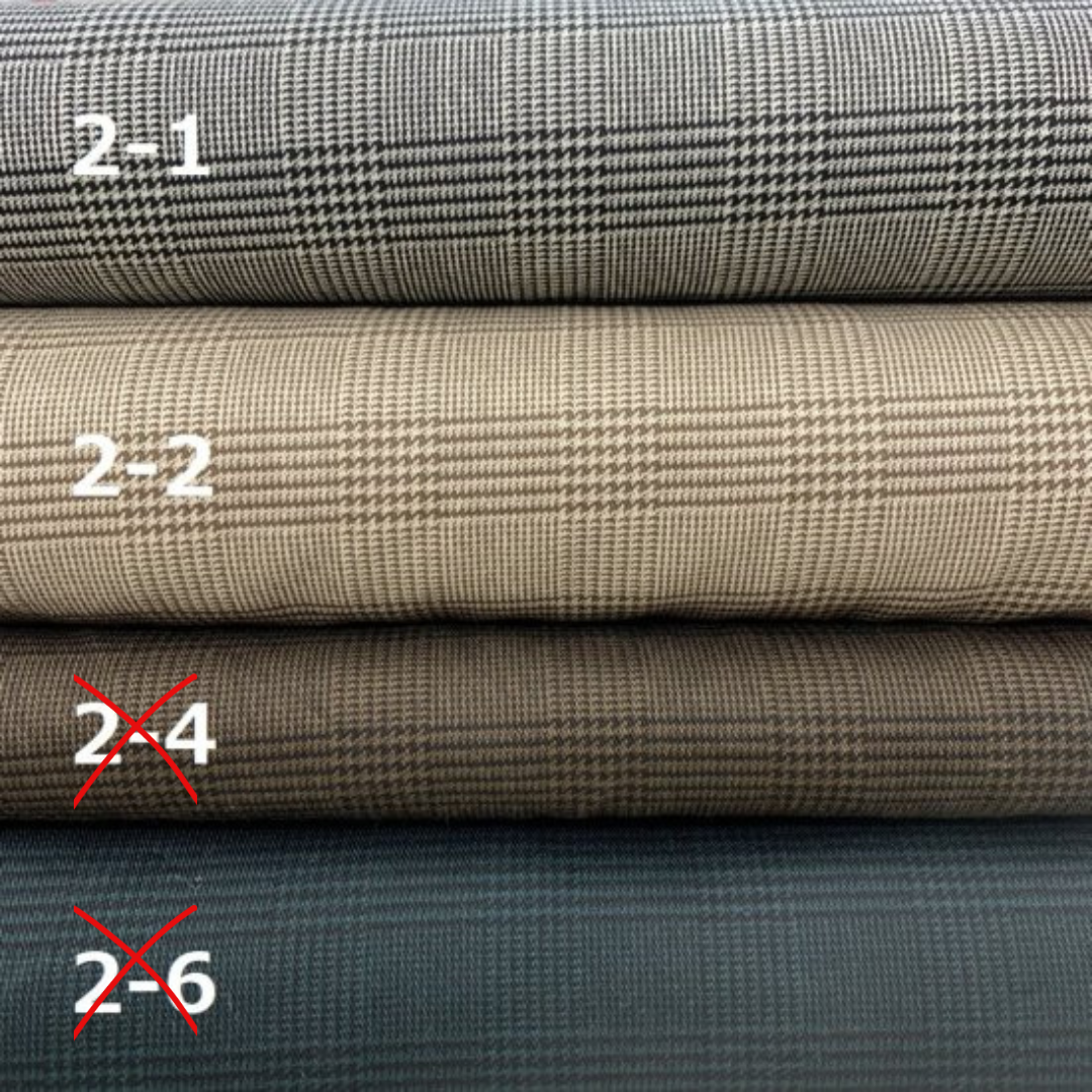 【ツイル】NF88320 グレンチェック コットン100% 約110cm巾