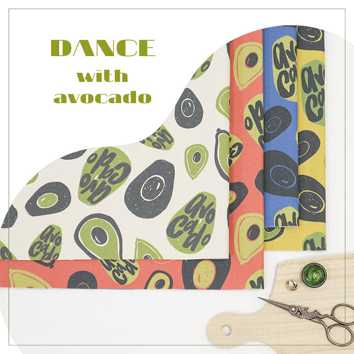 《 アボカドとダンス 》コットン100% オックス MA-0463~0466