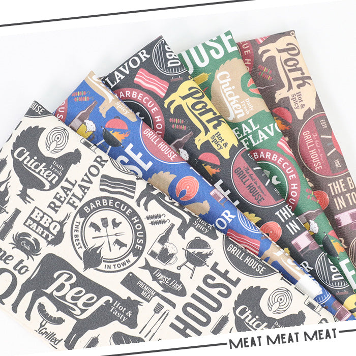 《 Meat Meat Meat 》コットン100% オックス MA-0564~0568