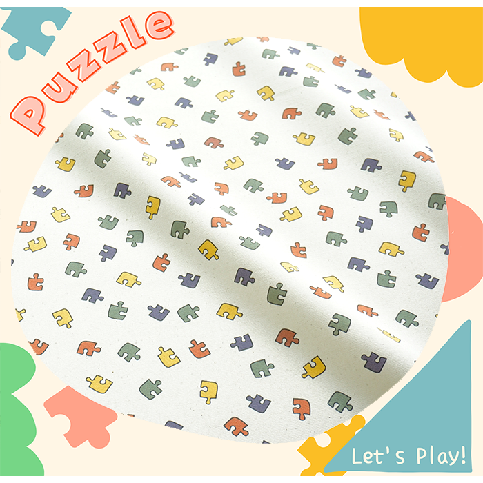 《 おもちゃのパズル 》コットン100% オックス MA-0062