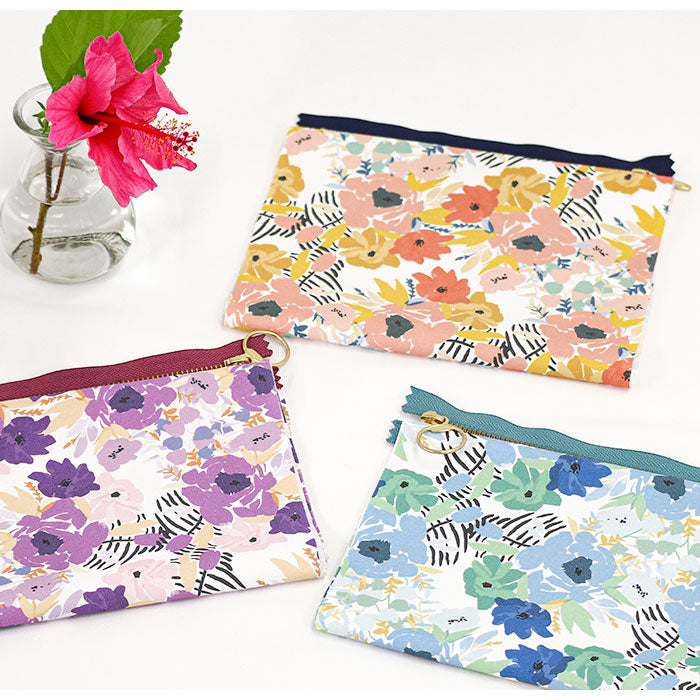 《 海辺に咲く花 》コットン100% オックス MA-0307~0309