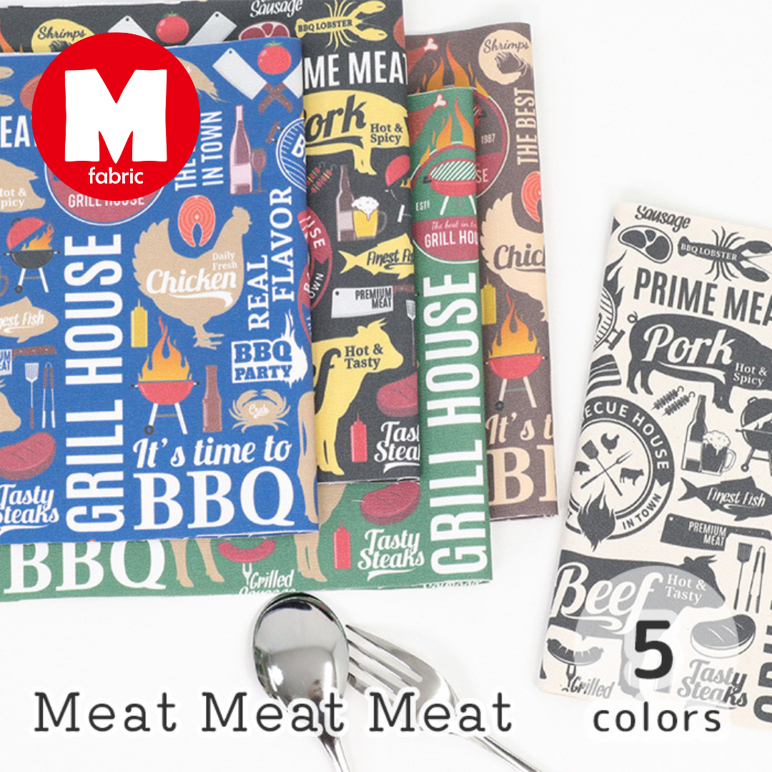 《 Meat Meat Meat 》コットン100% オックス MA-0564~0568