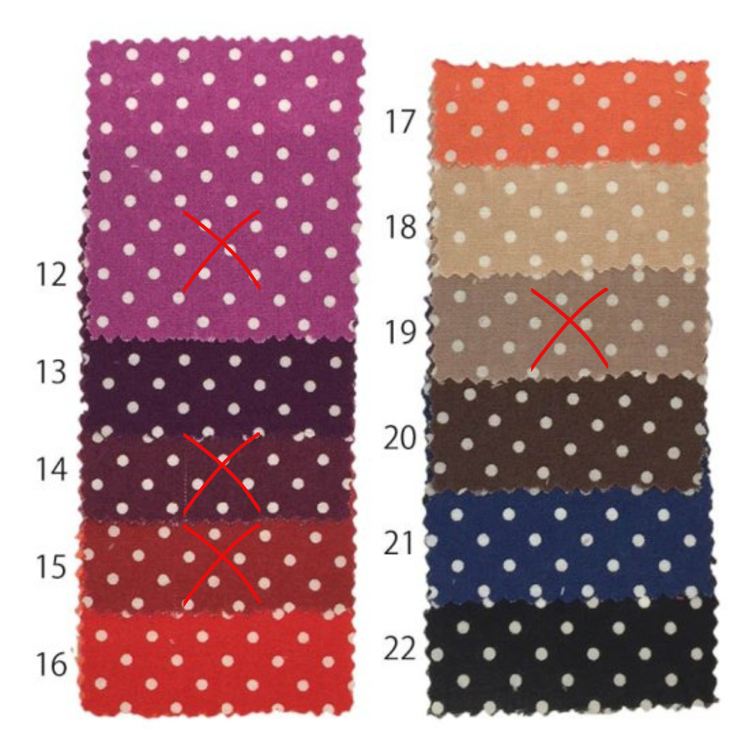 【スケアー】ドットプリント A(約2mmドット) TLE004 約110cm巾 全20色