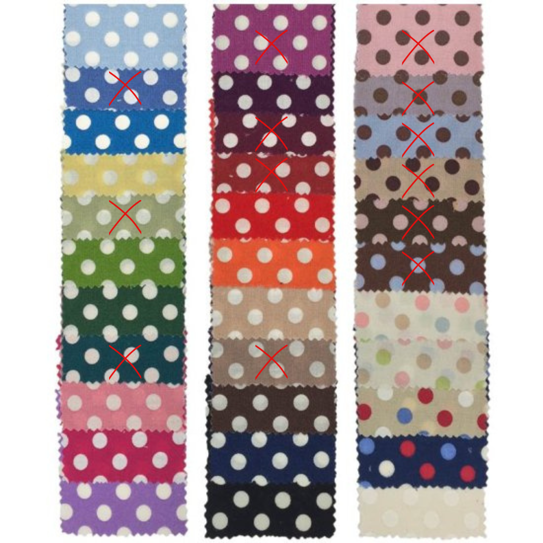 【スケアー】ドットプリント B(約6mmドット) TLE004 約110cm巾 全21色