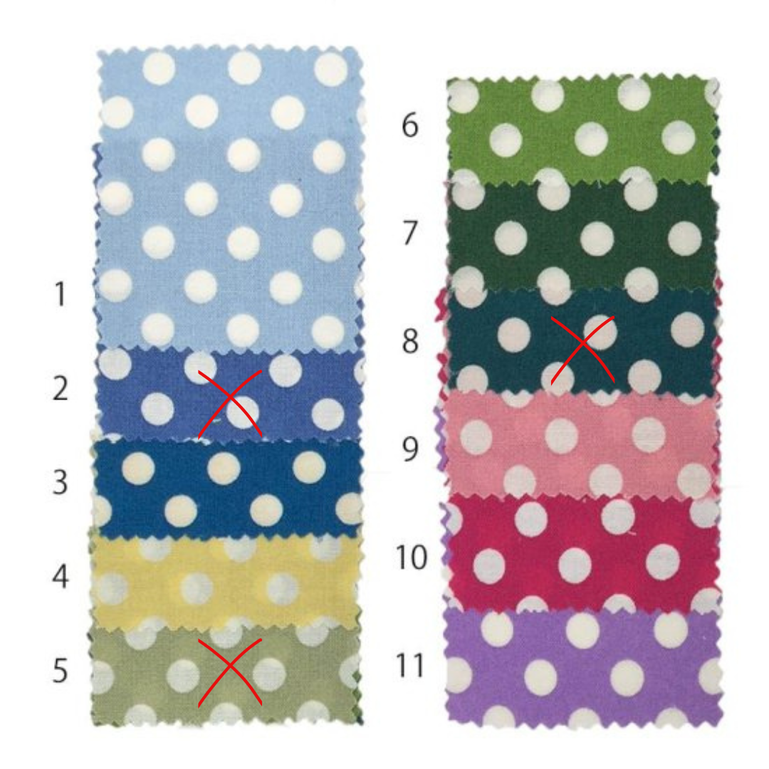 【スケアー】ドットプリント B(約6mmドット) TLE004 約110cm巾 全21色