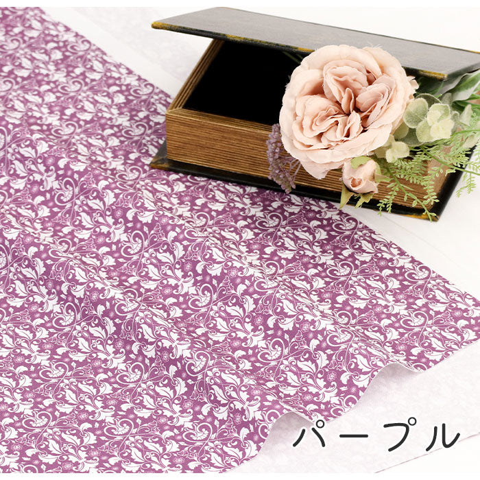 《 ダマスク柄1 》コットン100% オックス MA-0354~0360