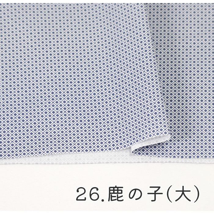 《 WASABIシリーズ5 鹿の子(大) 》 コットン100% シーチング MA-0240
