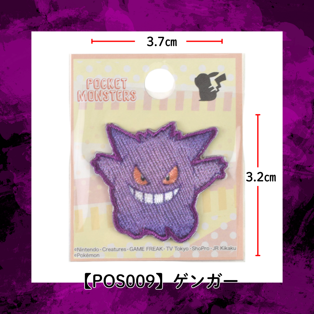 【ワッペン】Pocket Monsters ポケモン(Pokémon) シールワッペン