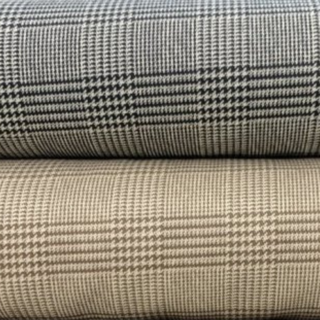 【ツイル】NF88320 グレンチェック コットン100% 約110cm巾