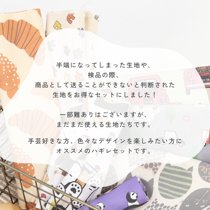 【訳あり】ハギレ お楽しみセット オックス たっぷり500g詰合せ