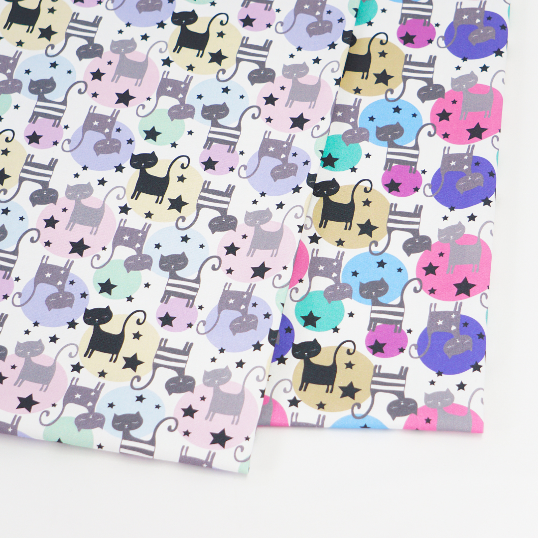 《 ねこのミーヤ 》コットン100% オックス MA-0129~0130