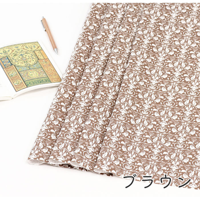 《 ダマスク柄1 》コットン100% オックス MA-0354~0360