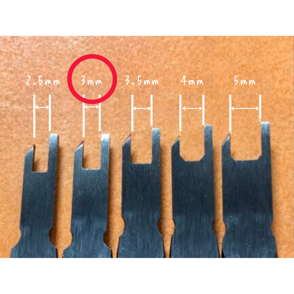 【レザークラフトツール】手縫い用ディバイダー (2.5mm/3mm/3.5mm/ 4mm/ 5mm) 全5サイズ