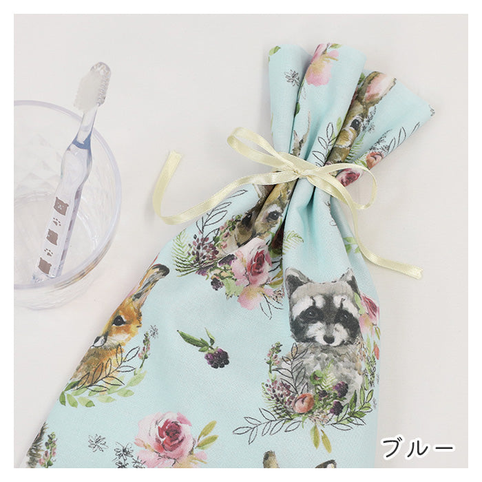 《 やさしい森の動物たち ーナチュラル水彩柄 》コットン100% シーチング MA-0633~0636