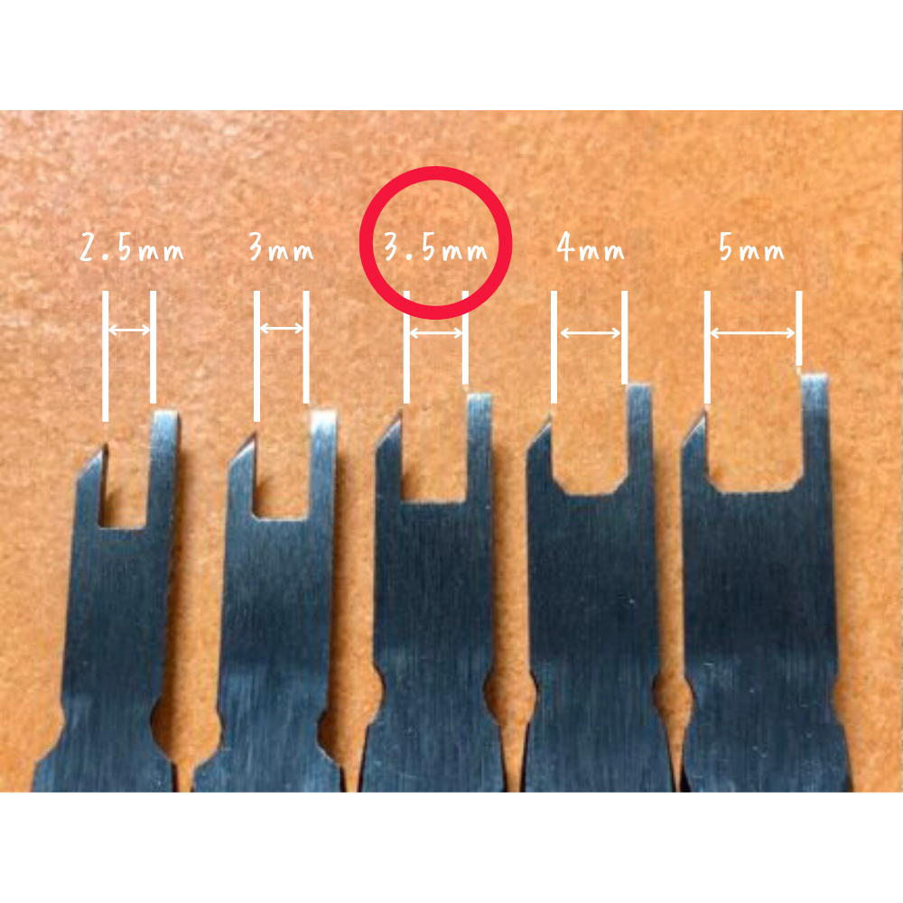 【レザークラフトツール】手縫い用ディバイダー (2.5mm/3mm/3.5mm/ 4mm/ 5mm) 全5サイズ