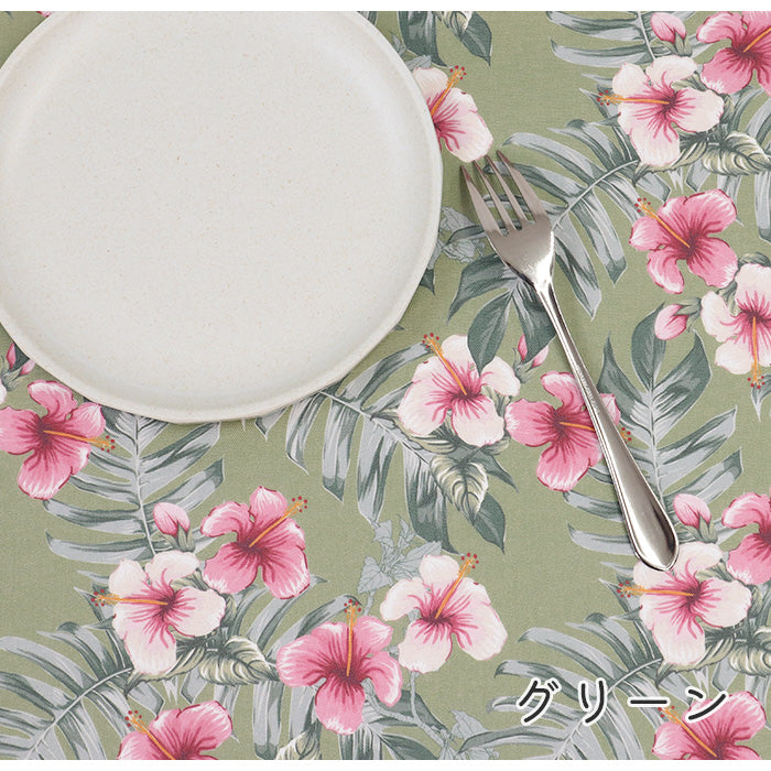 《 トロピカル ハイビスカス 》コットン100% オックス MA-0606~0610