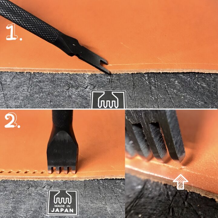 【レザークラフトツール】手縫い用ディバイダー (2.5mm/3mm/3.5mm/ 4mm/ 5mm) 全5サイズ