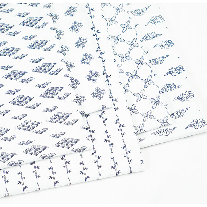 《 WASABIシリーズ3 松青海波 》 コットン100% シーチング MA-0229