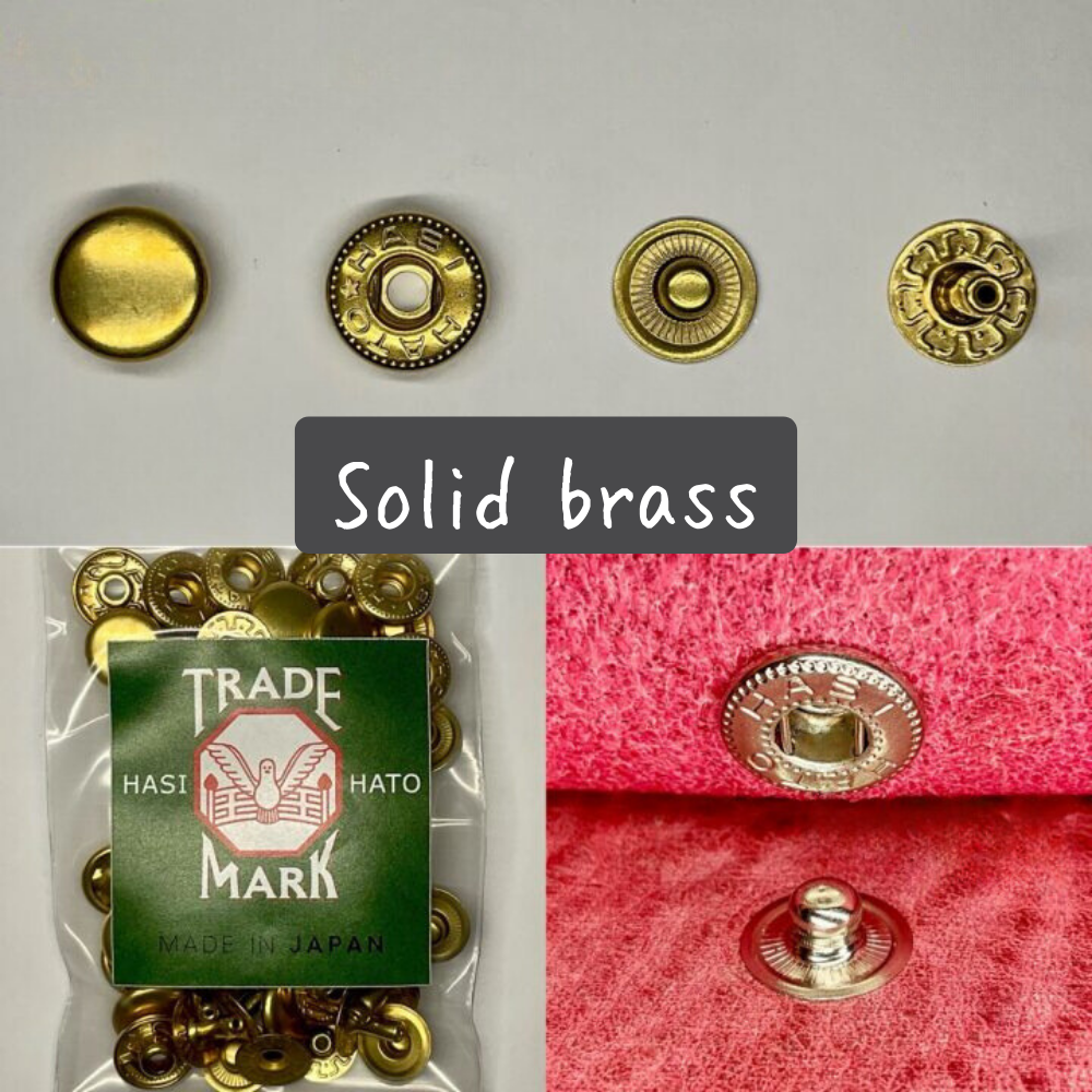 【レザークラフトツール】バネホック M/大 10組