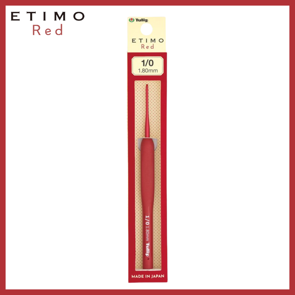 【Tulip】ETIMO Red エティモ レッド クッショングリップ付きかぎ針