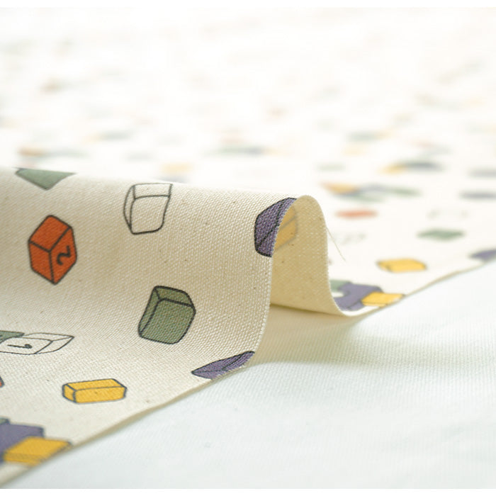 《 おもちゃの積み木 》コットン100% オックス MA-0061