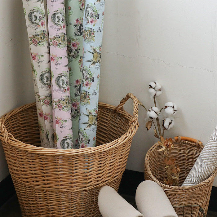 《 やさしい森の動物たち ーナチュラル水彩柄 》コットン100% シーチング MA-0633~0636