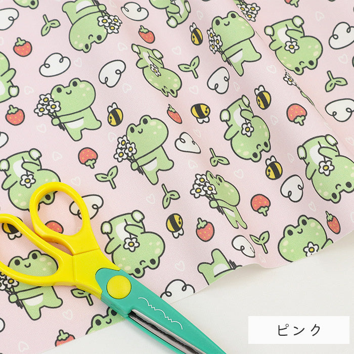 《 カエルとミツバチのほっこり森さんぽ 》コットン100% オックス MA-0620~0622