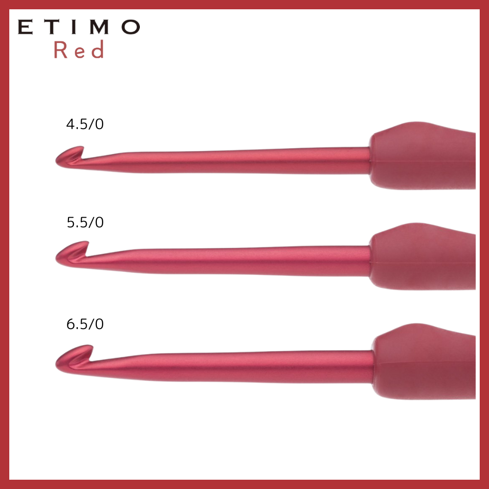 【Tulip】ETIMO Red エティモ レッド クッショングリップ付きかぎ針