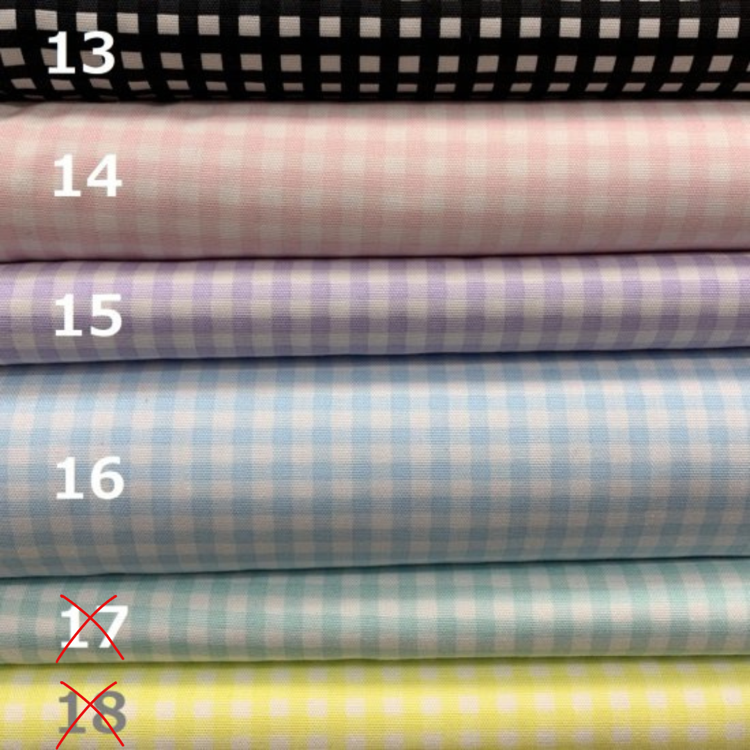 【コットンオックス】ITL970 ギンガムチェック柄 約110cm巾 全11色