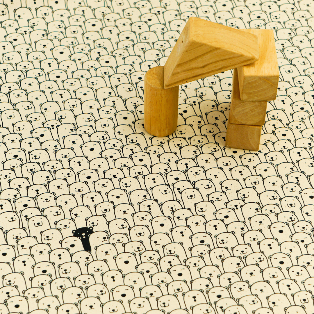 《 しろくま集合 》 コットン100% オックス MA-0241