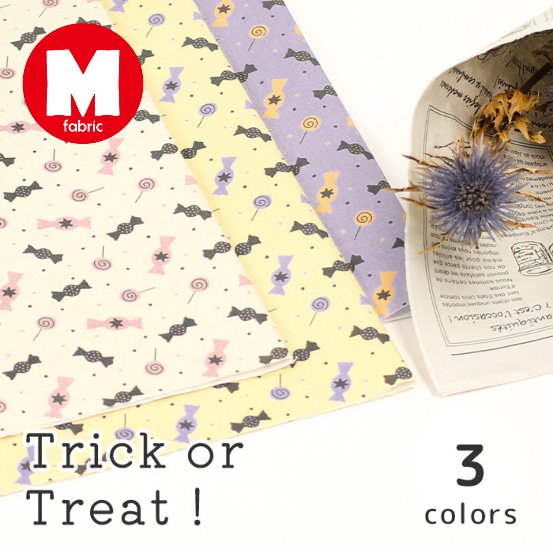《 Trick or Treat! 》コットン100% シーチング MA-0346~0348